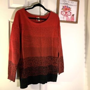 NWOT Burgundy And Black Knit Shirt 🔥